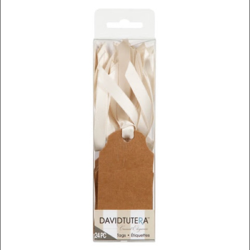 BRAND NEW Tags with Cream Ribbons